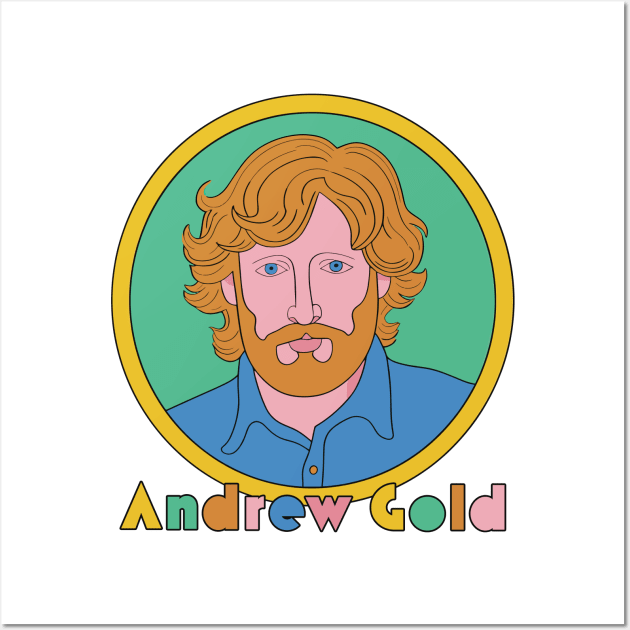 Andrew Gold / Reto 80s Style Fan Design Wall Art by DankFutura